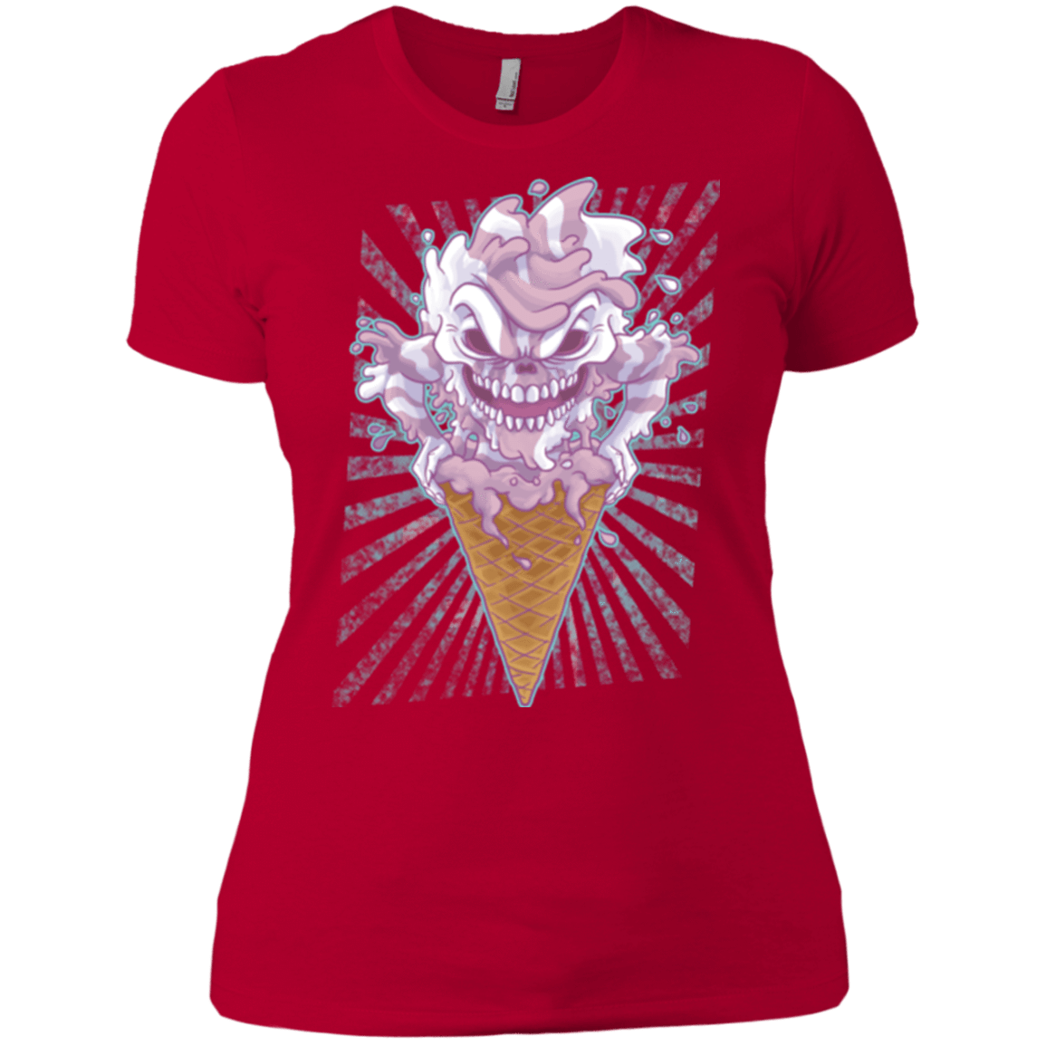 T-Shirts Red / X-Small Monster Ice Cream Women's Premium T-Shirt