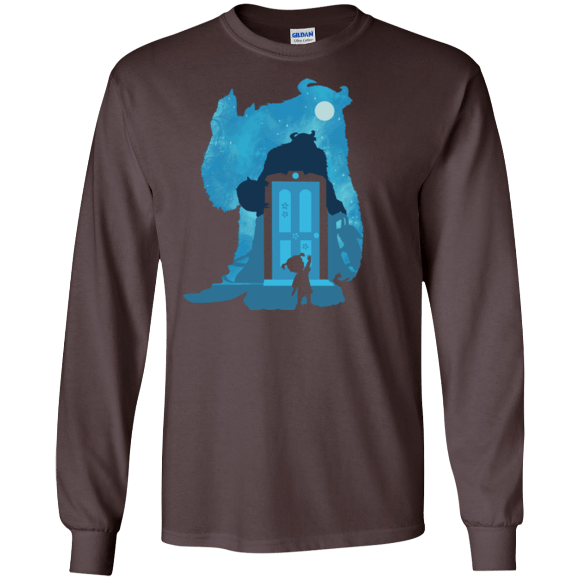 T-Shirts Dark Chocolate / S Monster Portrait Men's Long Sleeve T-Shirt