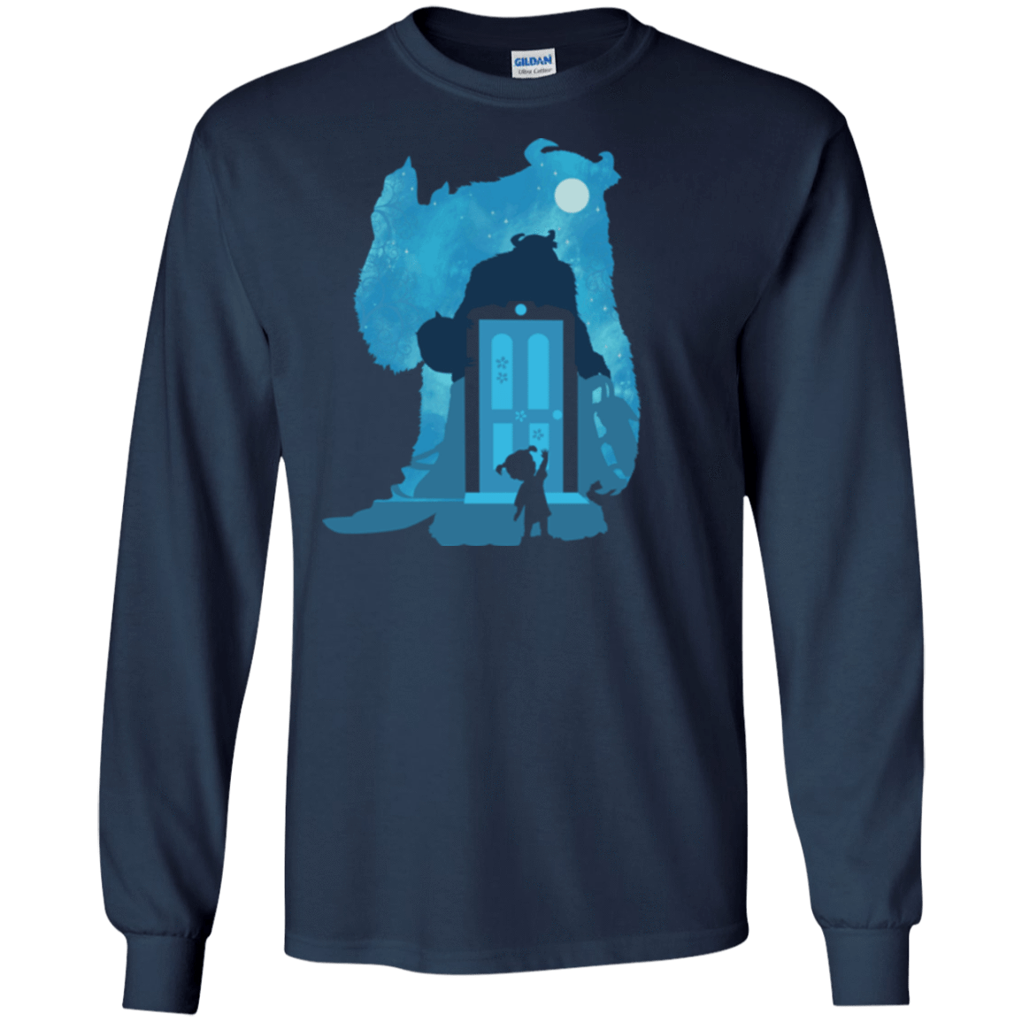 T-Shirts Navy / S Monster Portrait Men's Long Sleeve T-Shirt