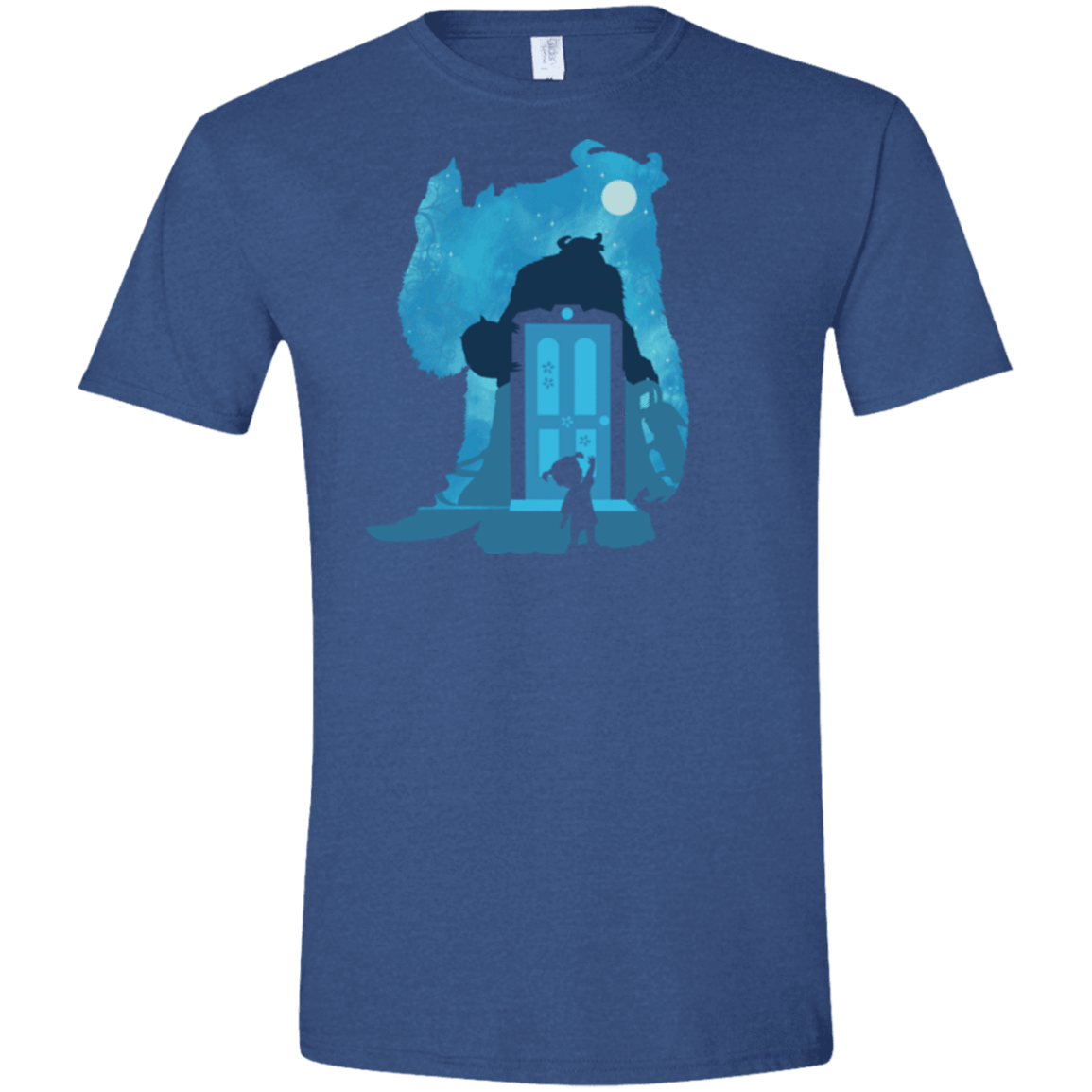 T-Shirts Heather Royal / X-Small Monster Portrait Men's Semi-Fitted Softstyle