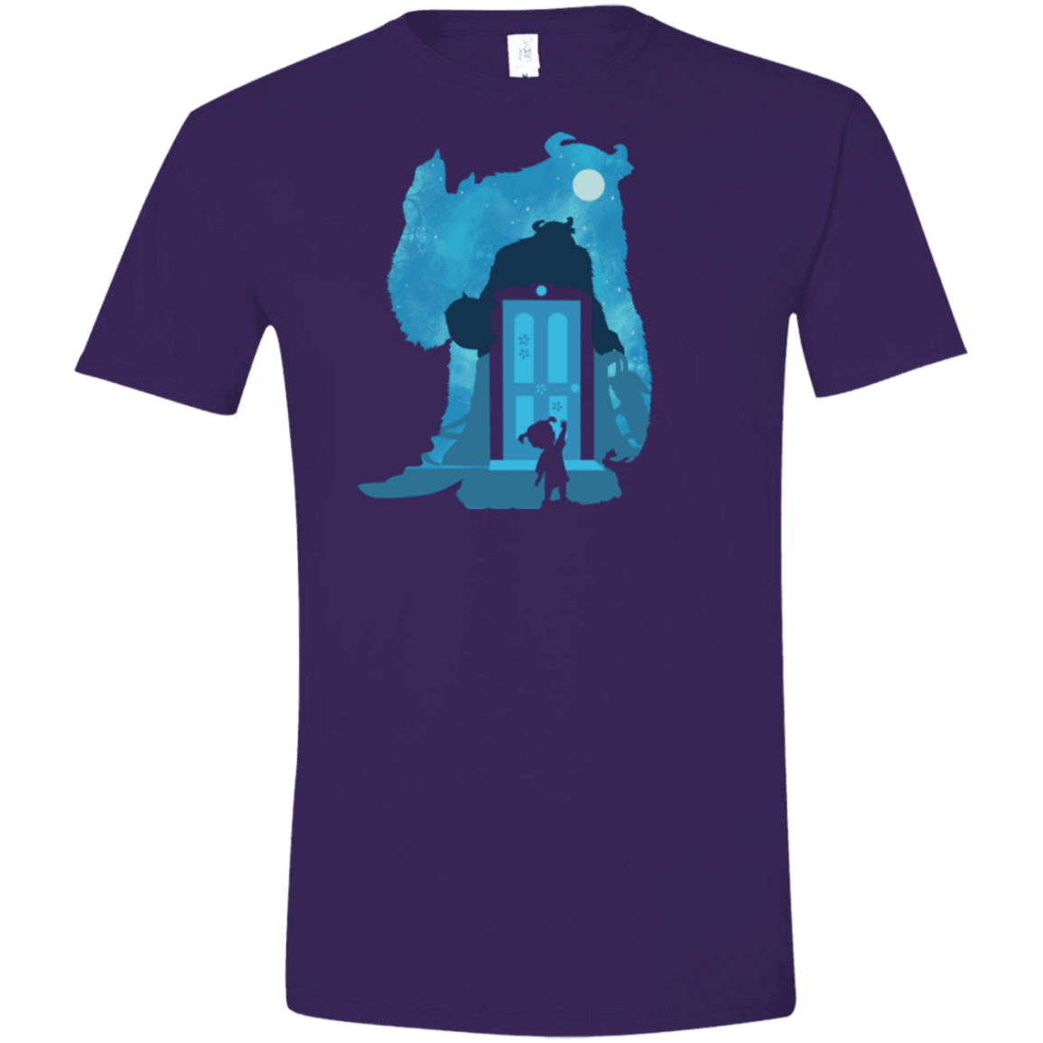 T-Shirts Purple / S Monster Portrait Men's Semi-Fitted Softstyle