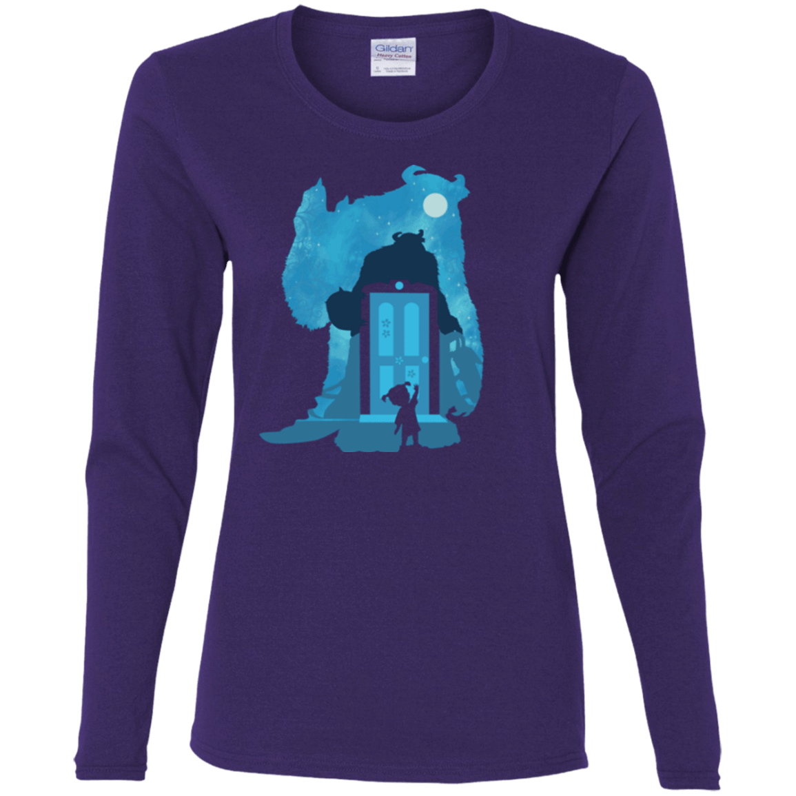 T-Shirts Purple / S Monster Portrait Women's Long Sleeve T-Shirt