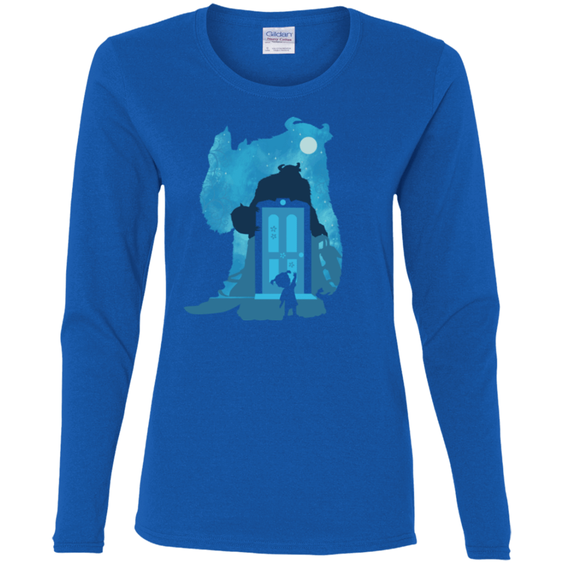 T-Shirts Royal / S Monster Portrait Women's Long Sleeve T-Shirt