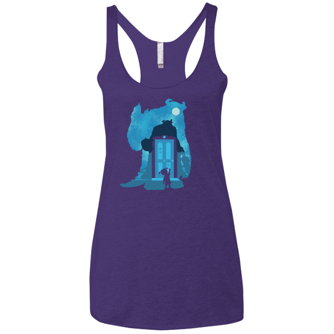 T-Shirts Purple Rush / X-Small Monster Portrait Women's Triblend Racerback Tank