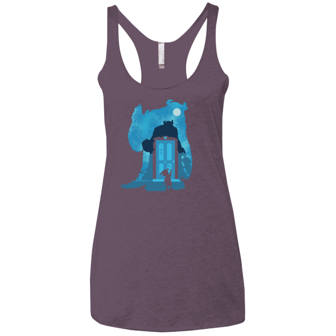 T-Shirts Vintage Purple / X-Small Monster Portrait Women's Triblend Racerback Tank