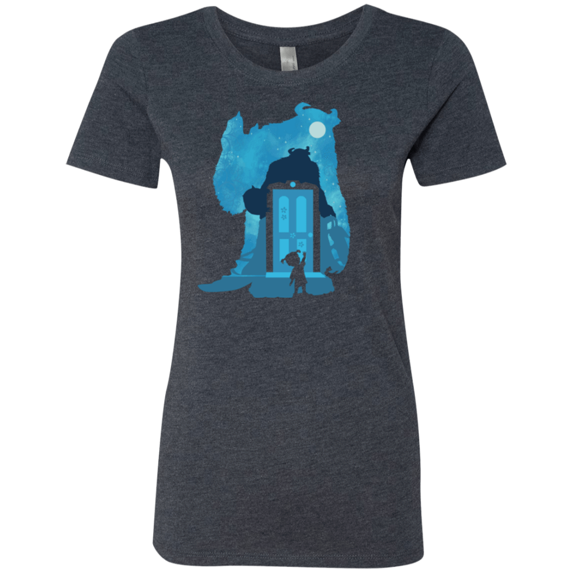 T-Shirts Vintage Navy / S Monster Portrait Women's Triblend T-Shirt
