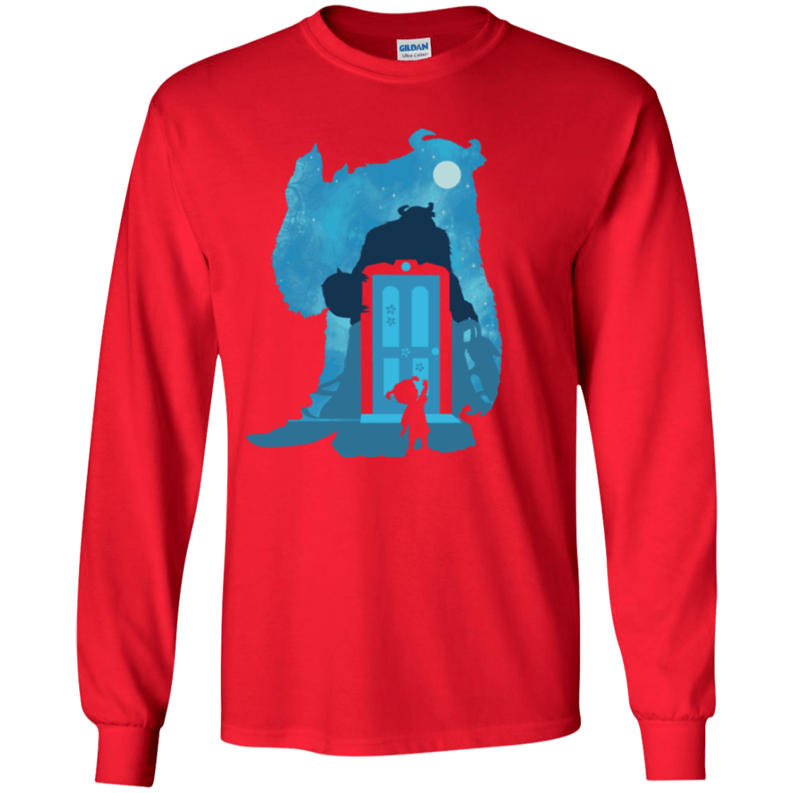 T-Shirts Red / YS Monster Portrait Youth Long Sleeve T-Shirt