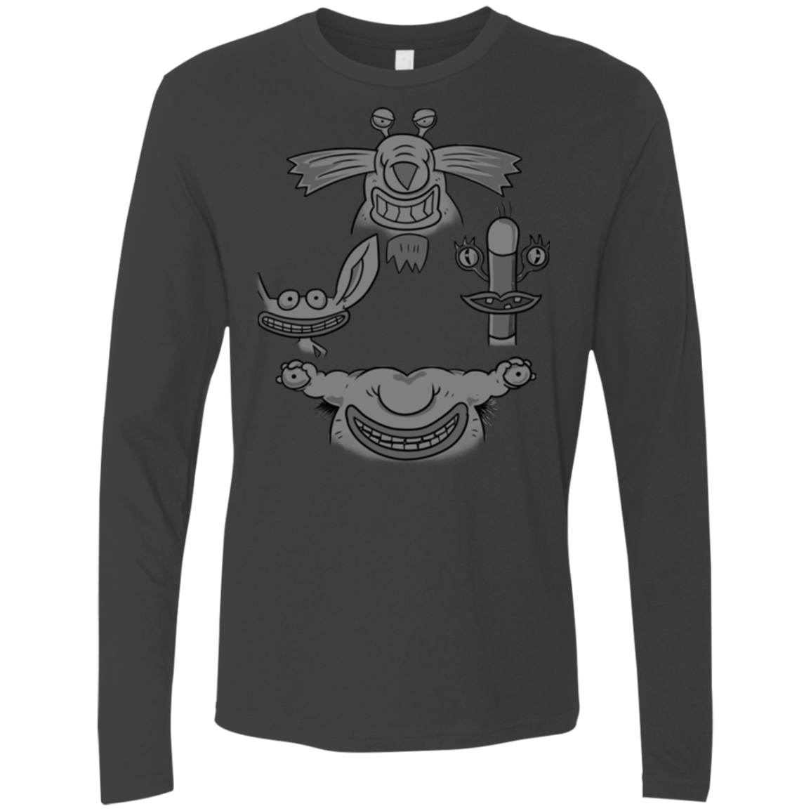 T-Shirts Heavy Metal / S MONSTER RHAPSODY Men's Premium Long Sleeve