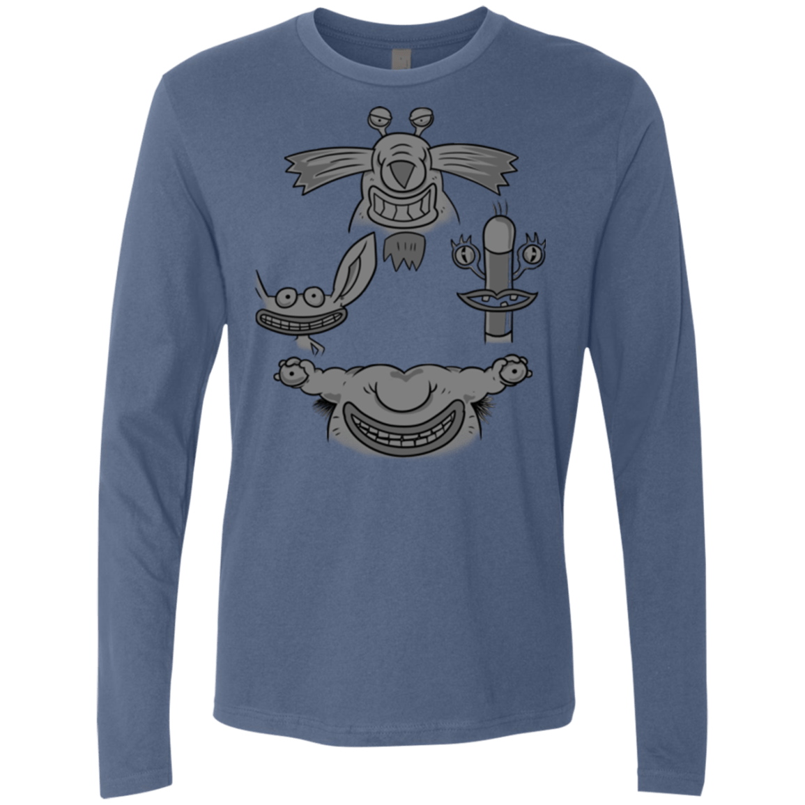 T-Shirts Indigo / S MONSTER RHAPSODY Men's Premium Long Sleeve