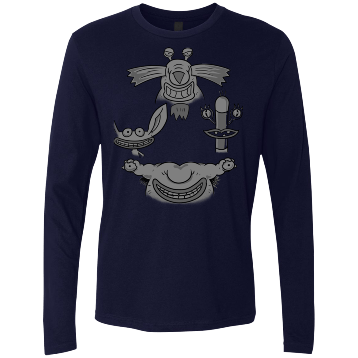 T-Shirts Midnight Navy / S MONSTER RHAPSODY Men's Premium Long Sleeve
