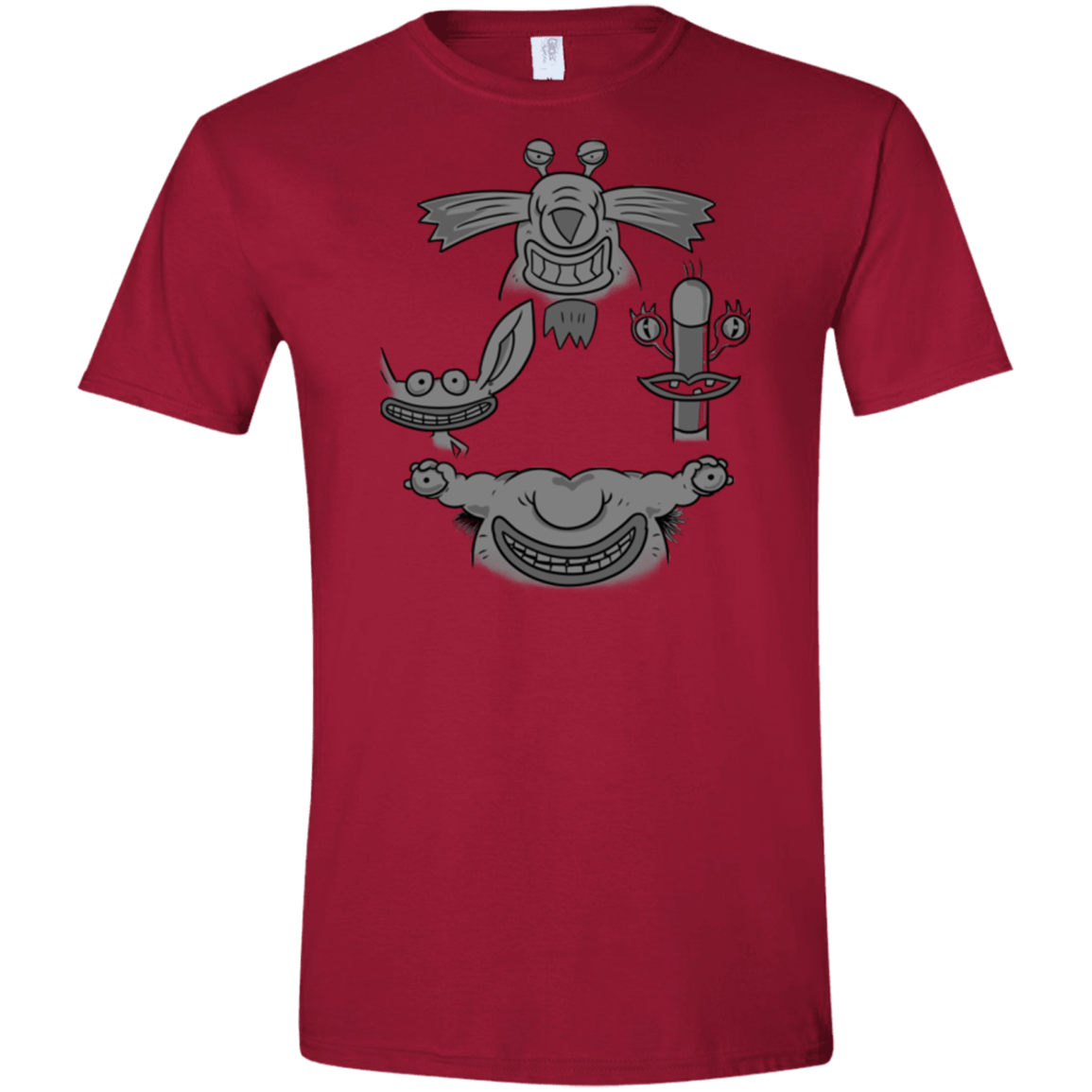 T-Shirts Cardinal Red / S MONSTER RHAPSODY Men's Semi-Fitted Softstyle