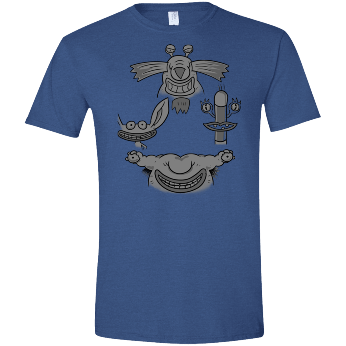 T-Shirts Heather Royal / X-Small MONSTER RHAPSODY Men's Semi-Fitted Softstyle