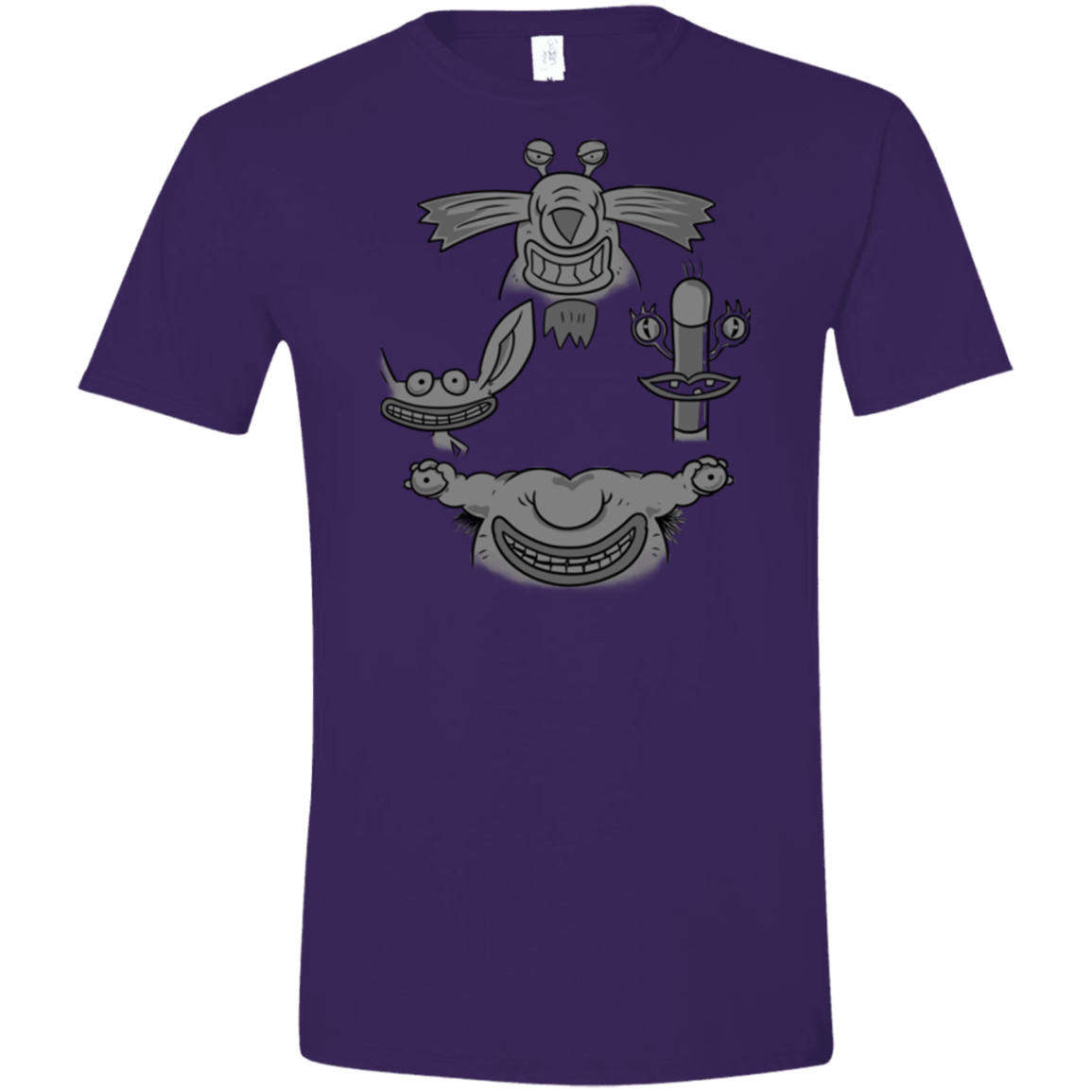 T-Shirts Purple / S MONSTER RHAPSODY Men's Semi-Fitted Softstyle