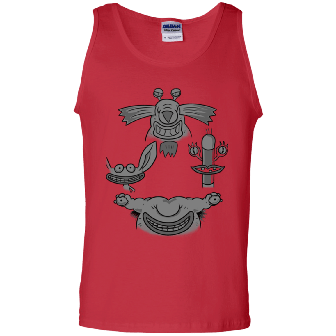 T-Shirts Red / S MONSTER RHAPSODY Men's Tank Top