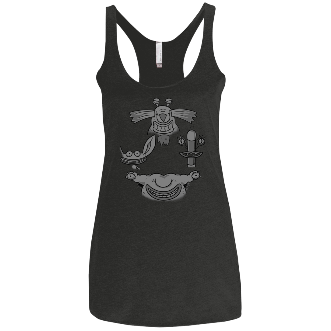 T-Shirts Vintage Black / X-Small MONSTER RHAPSODY Women's Triblend Racerback Tank