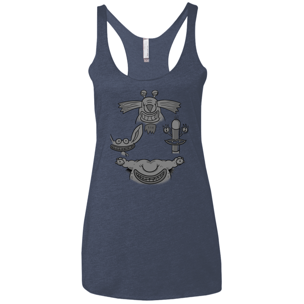 T-Shirts Vintage Navy / X-Small MONSTER RHAPSODY Women's Triblend Racerback Tank