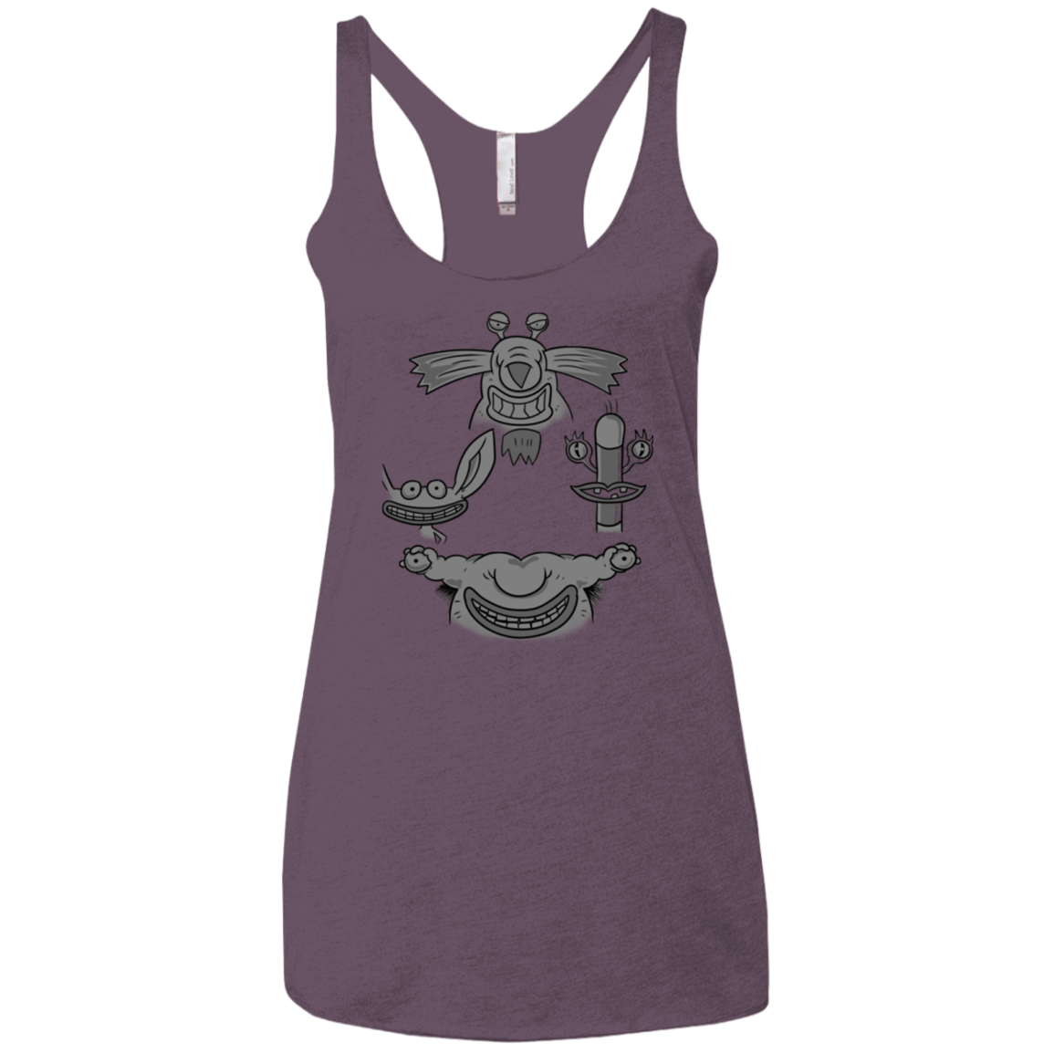 T-Shirts Vintage Purple / X-Small MONSTER RHAPSODY Women's Triblend Racerback Tank