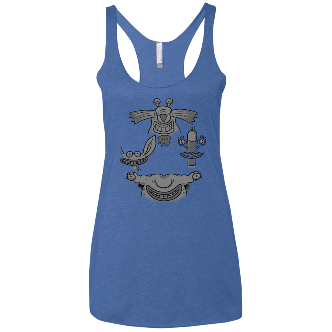 T-Shirts Vintage Royal / X-Small MONSTER RHAPSODY Women's Triblend Racerback Tank