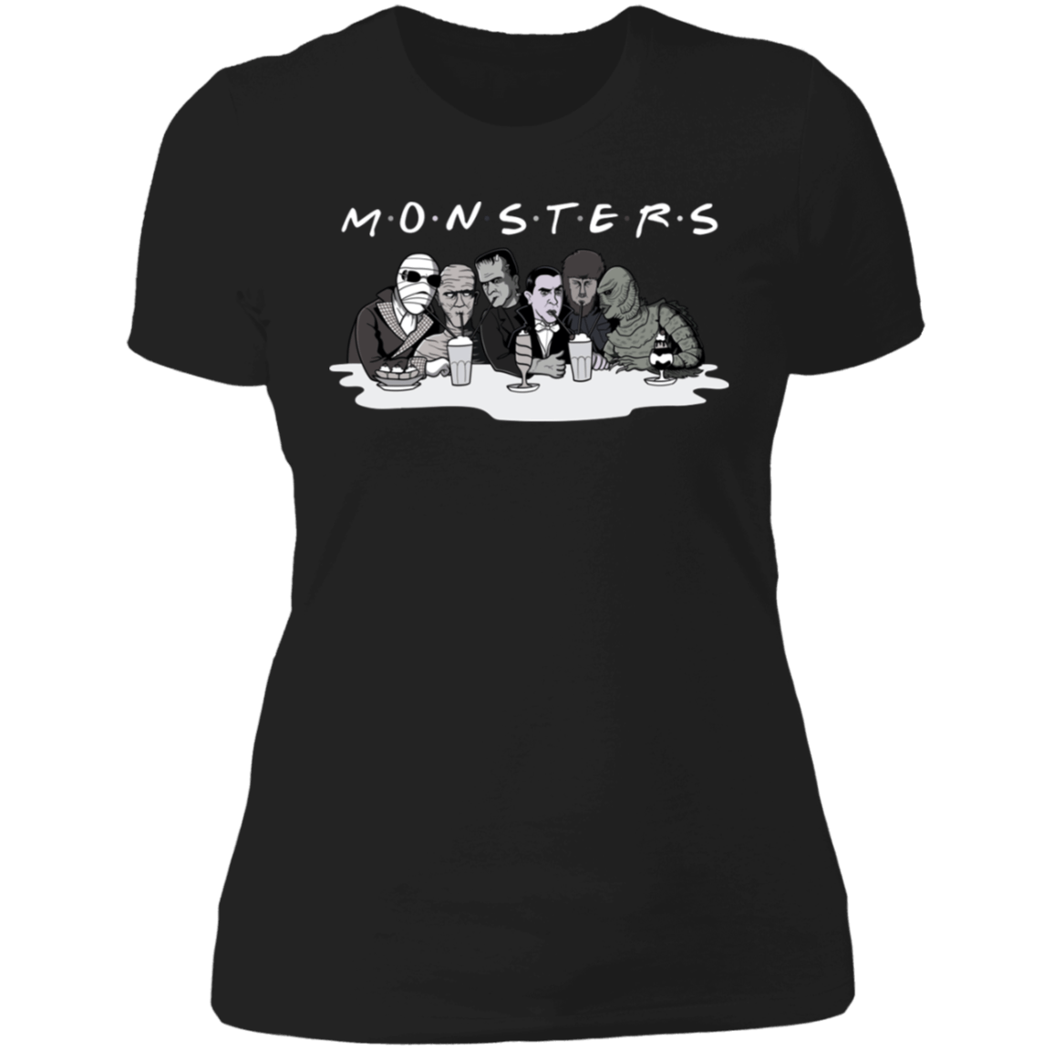 T-Shirts Black / X-Small MONSTERS Women's Premium T-Shirt
