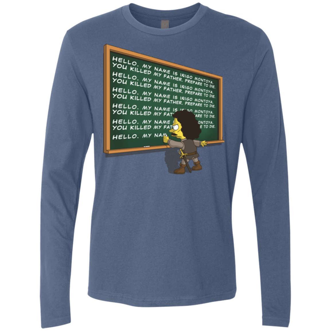 T-Shirts Indigo / Small Montoya Detention Men's Premium Long Sleeve