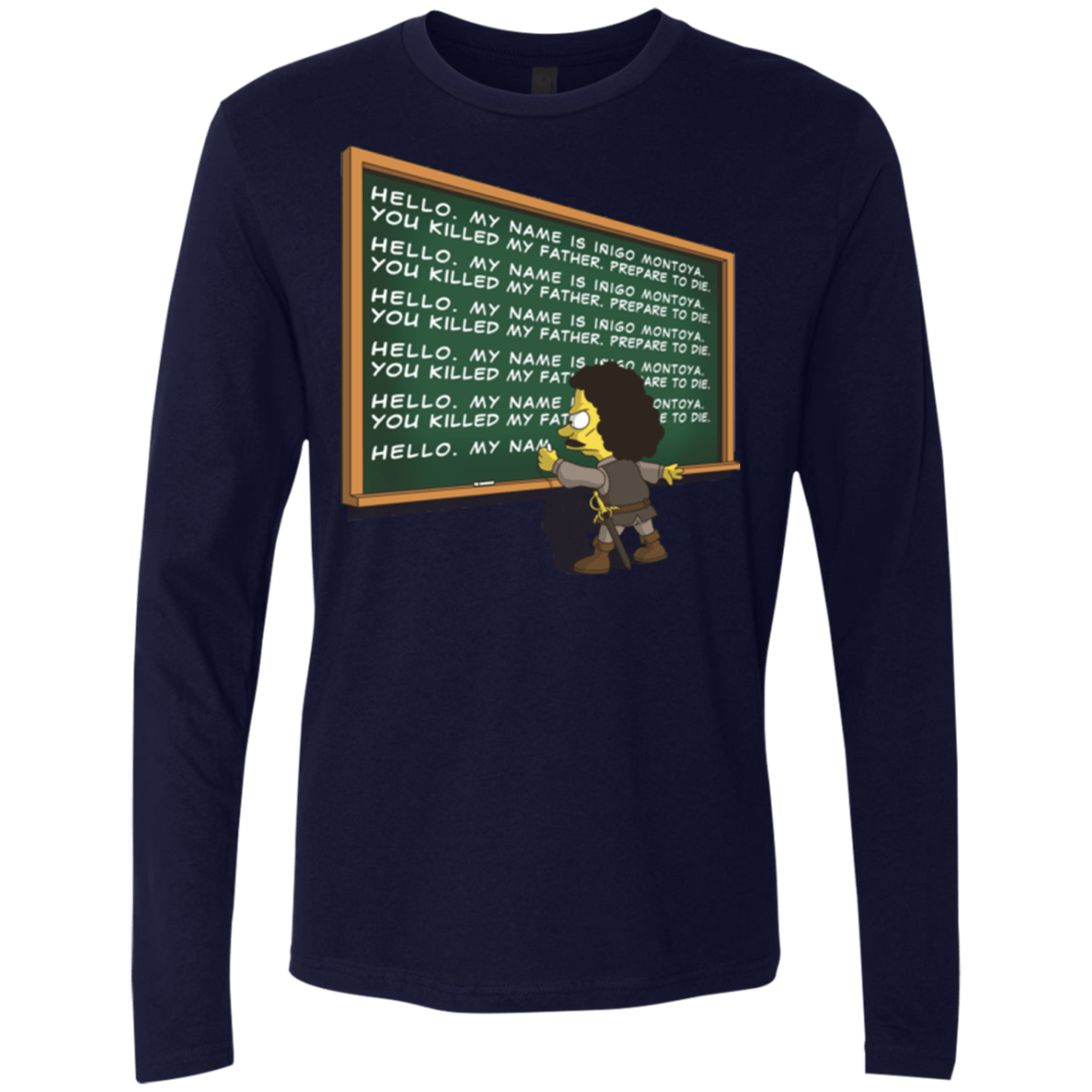 T-Shirts Midnight Navy / Small Montoya Detention Men's Premium Long Sleeve