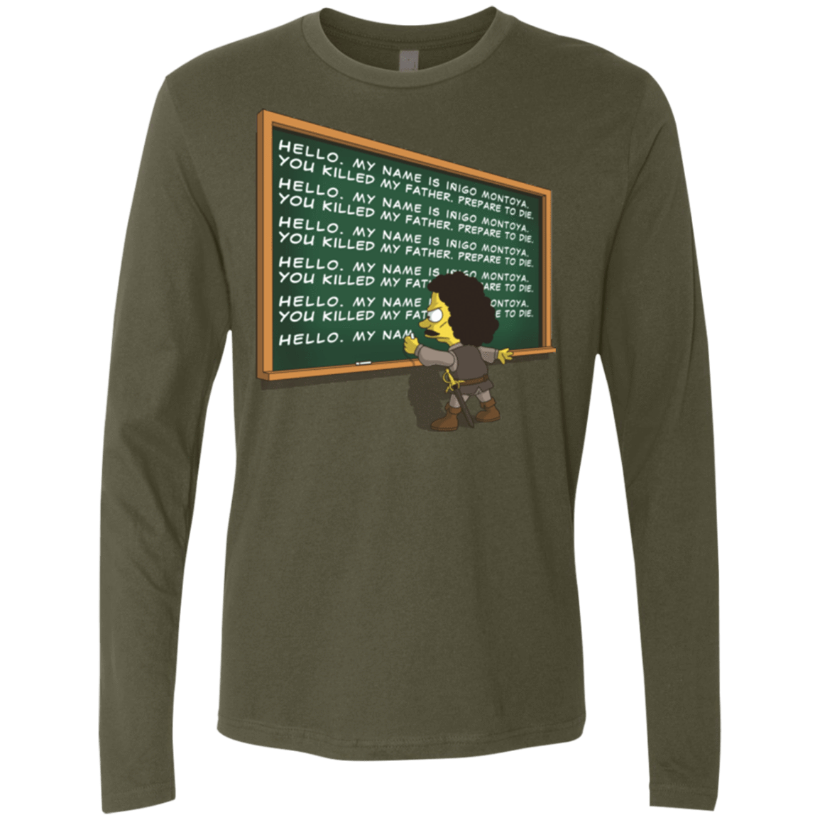 T-Shirts Military Green / Small Montoya Detention Men's Premium Long Sleeve