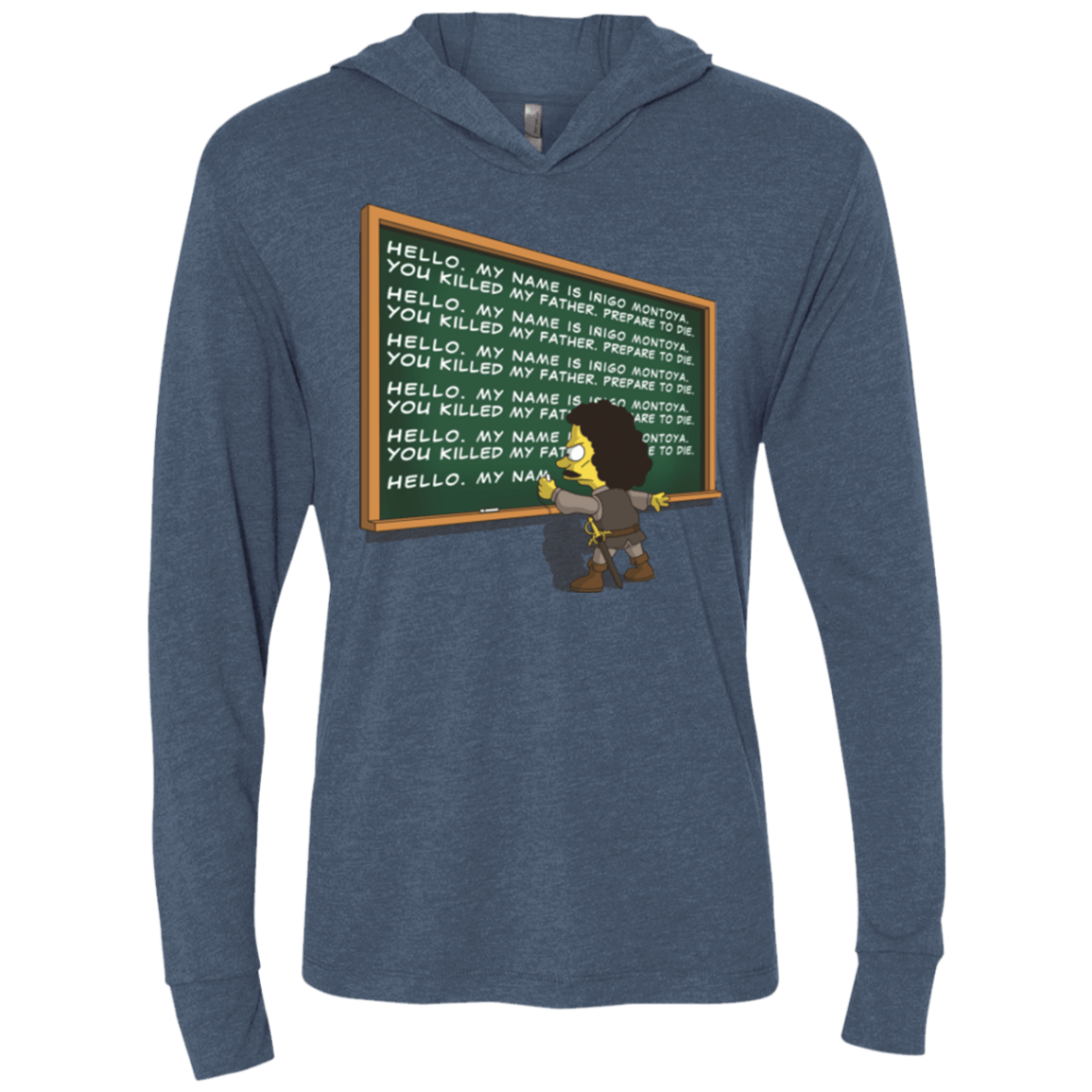 T-Shirts Indigo / X-Small Montoya Detention Triblend Long Sleeve Hoodie Tee