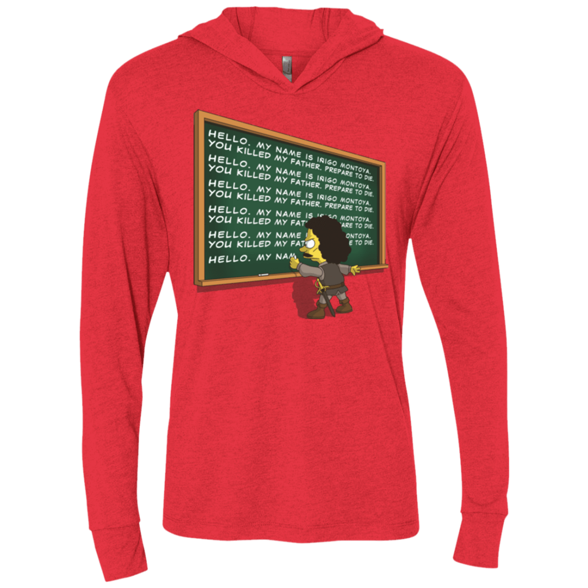 T-Shirts Vintage Red / X-Small Montoya Detention Triblend Long Sleeve Hoodie Tee