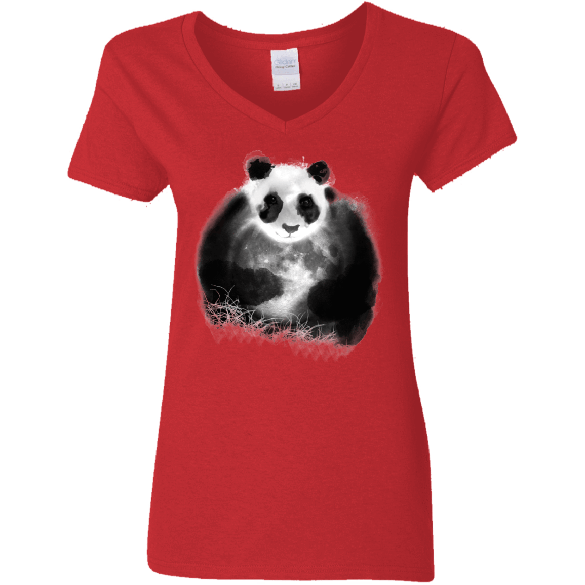 T-Shirts Red / S Moon Catcher Women's V-Neck T-Shirt