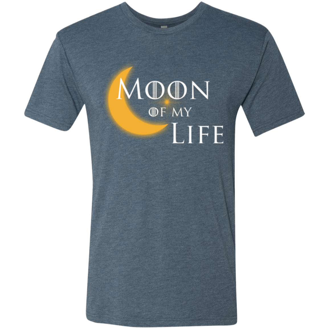 T-Shirts Indigo / Small Moon of my Life Men's Triblend T-Shirt