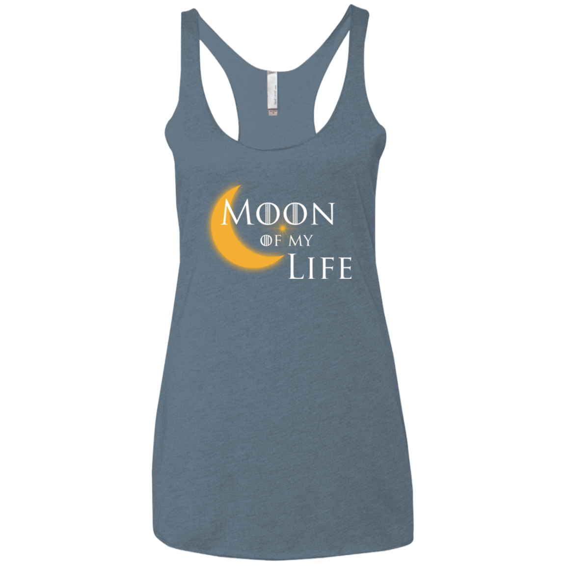 T-Shirts Indigo / X-Small Moon of my Life Women's Triblend Racerback Tank