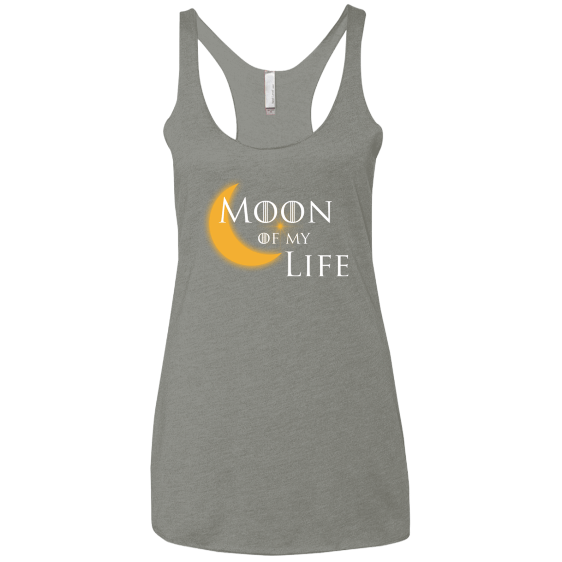 T-Shirts Venetian Grey / X-Small Moon of my Life Women's Triblend Racerback Tank
