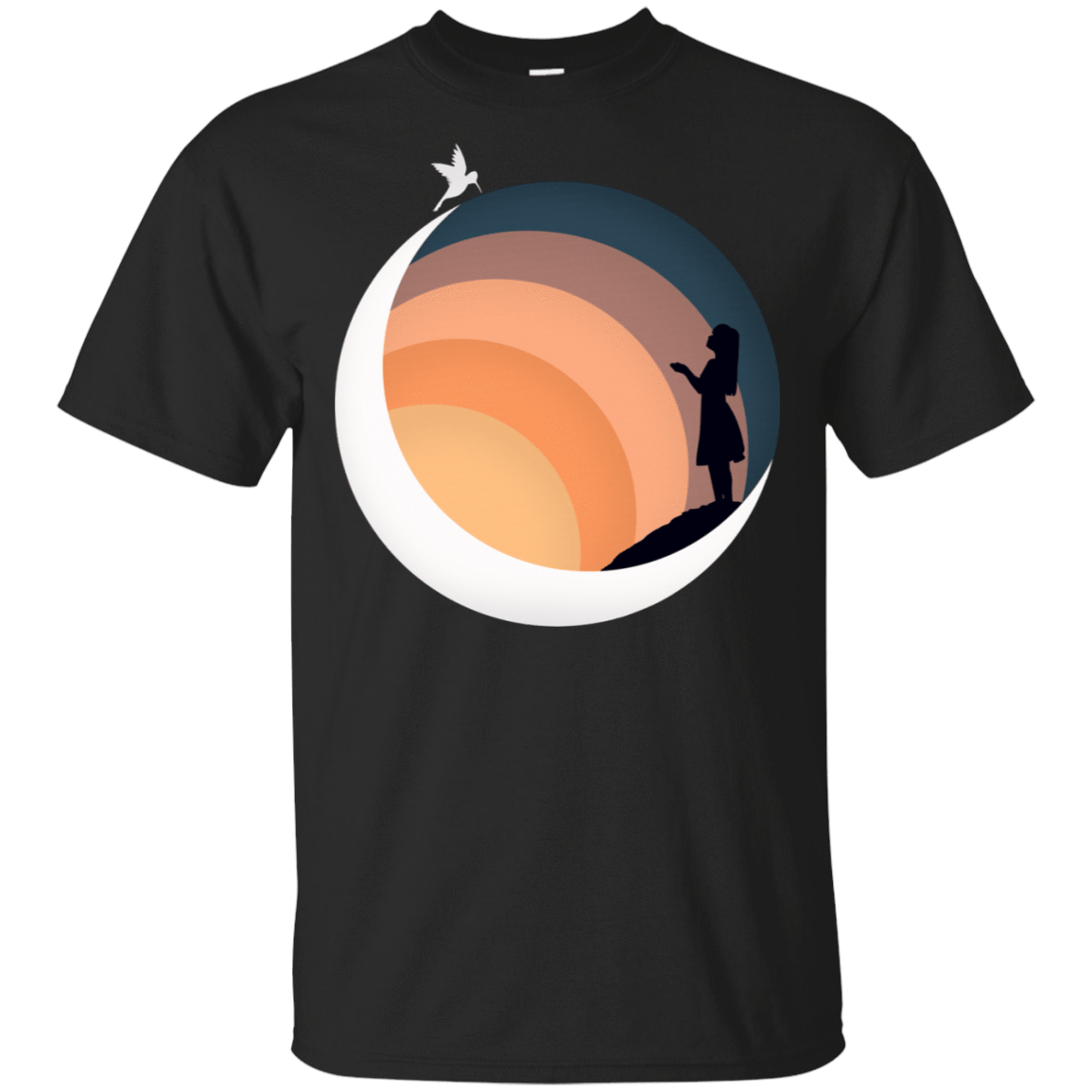 T-Shirts Black / S Moon T-Shirt