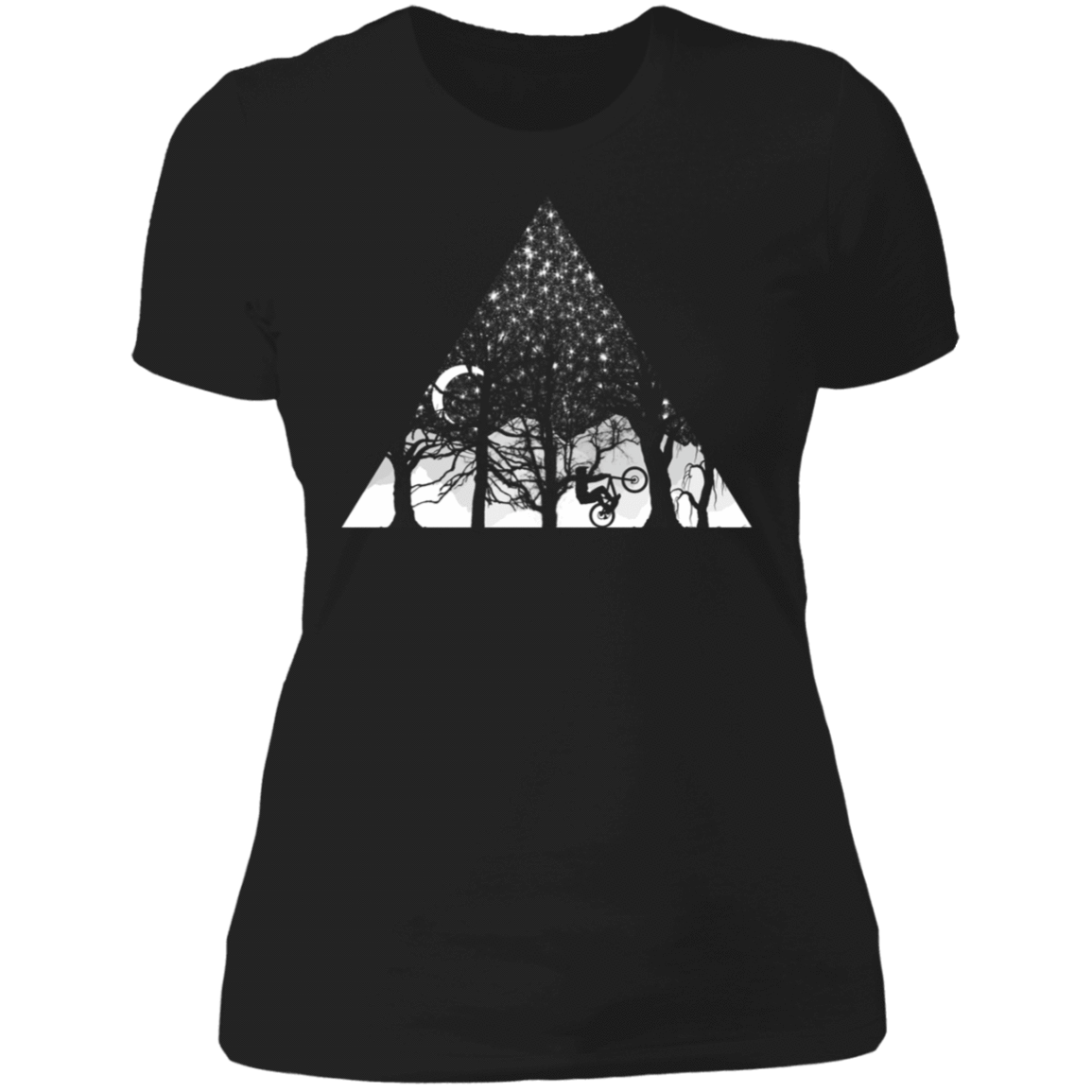 T-Shirts Black / X-Small Moonlight Bike Ride Women's Premium T-Shirt