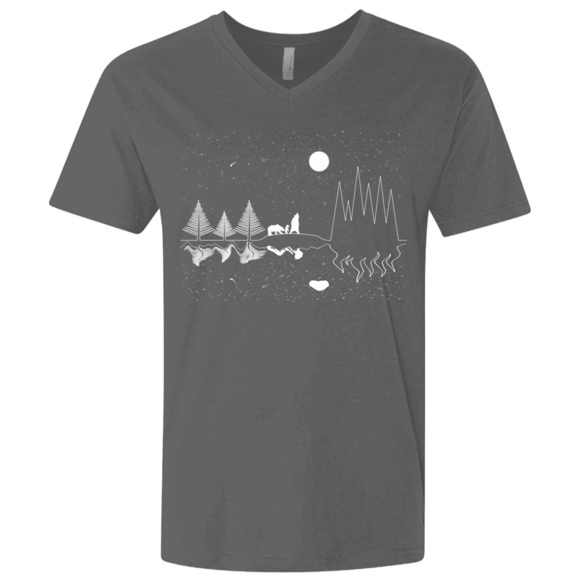 T-Shirts Heavy Metal / X-Small Moonlit Travels Men's Premium V-Neck