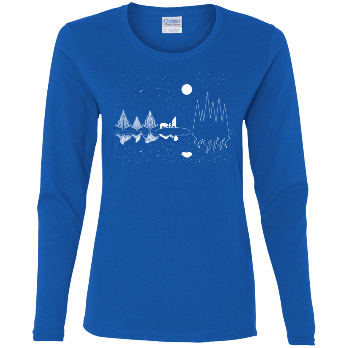 T-Shirts Royal / S Moonlit Travels Women's Long Sleeve T-Shirt