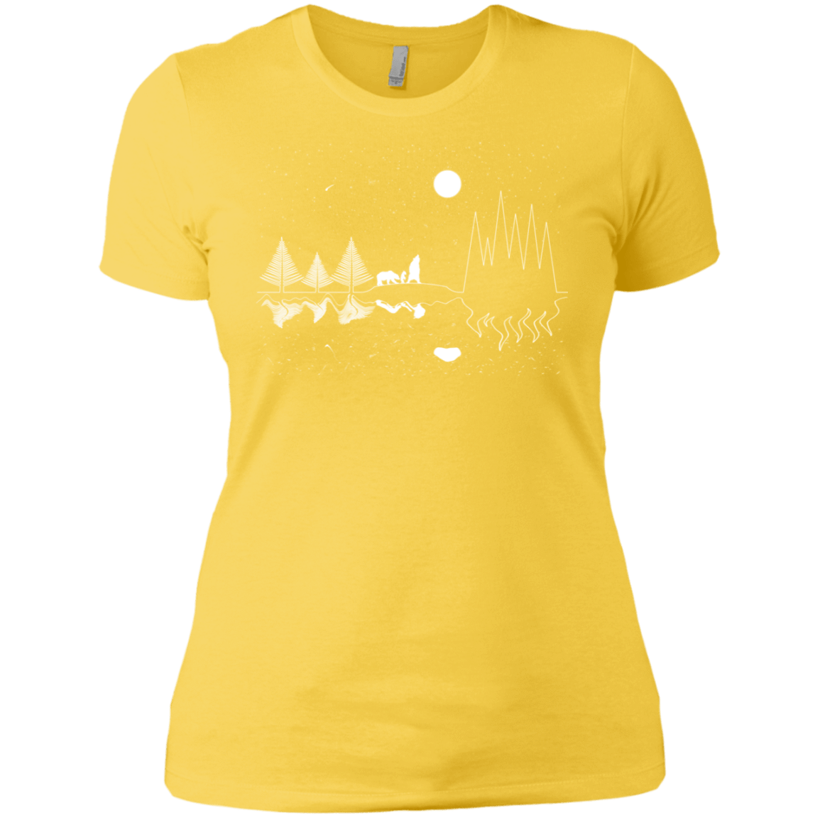 T-Shirts Vibrant Yellow / X-Small Moonlit Travels Women's Premium T-Shirt