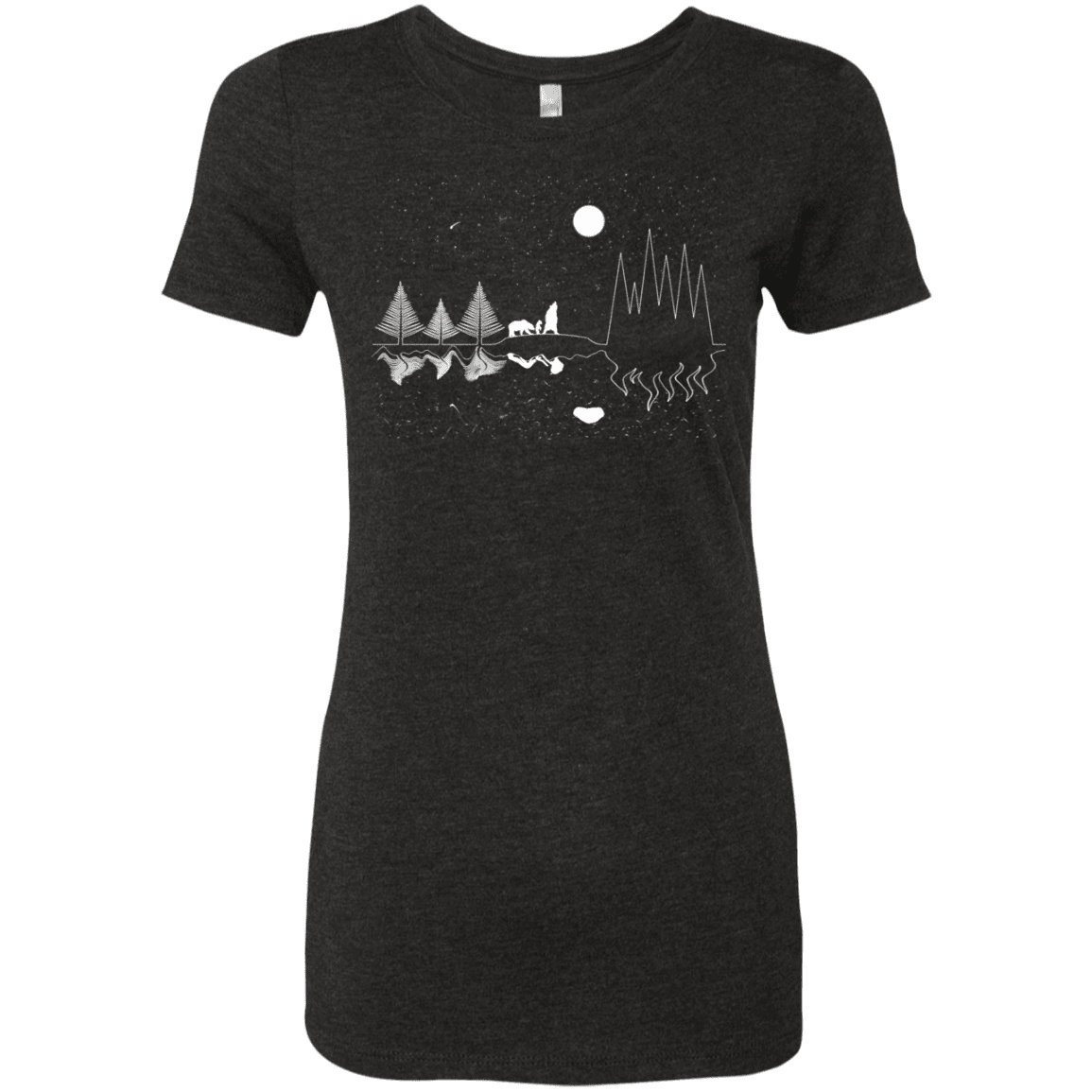 T-Shirts Vintage Black / S Moonlit Travels Women's Triblend T-Shirt