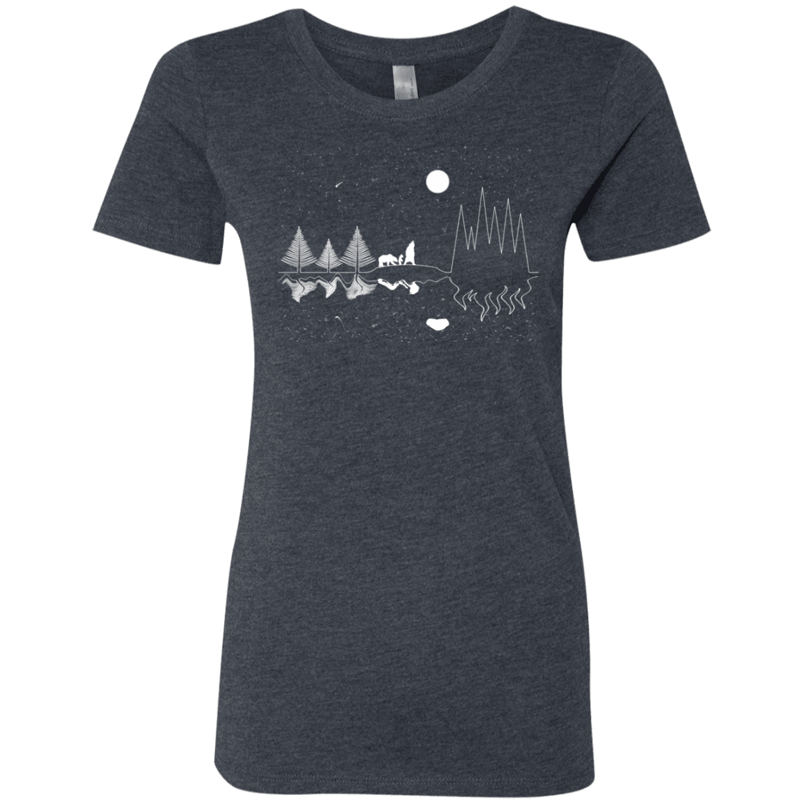 T-Shirts Vintage Navy / S Moonlit Travels Women's Triblend T-Shirt