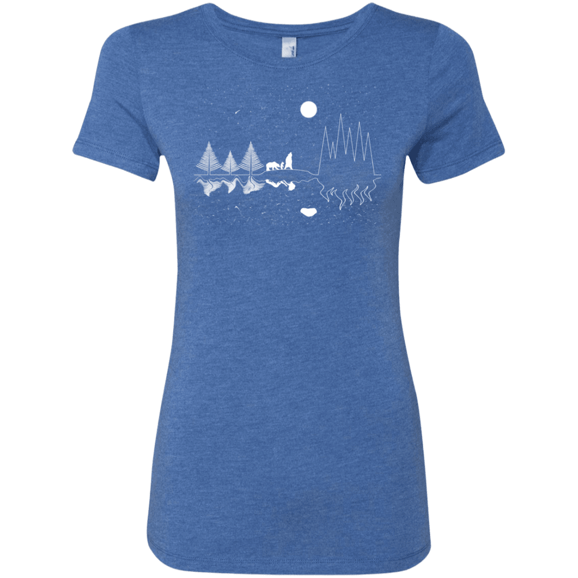 T-Shirts Vintage Royal / S Moonlit Travels Women's Triblend T-Shirt
