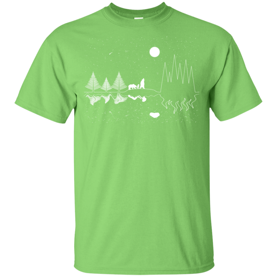 T-Shirts Lime / YXS Moonlit Travels Youth T-Shirt