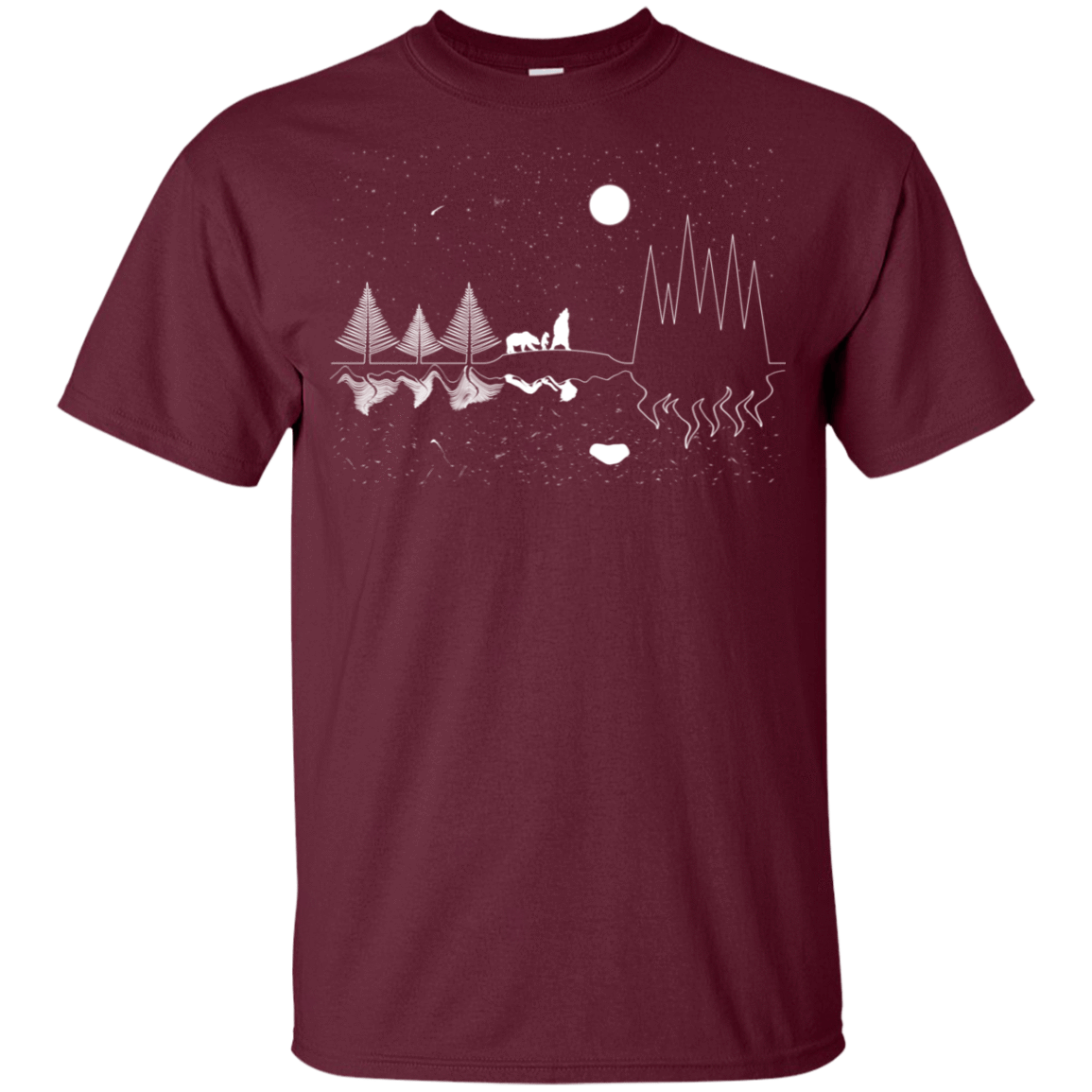 T-Shirts Maroon / YXS Moonlit Travels Youth T-Shirt