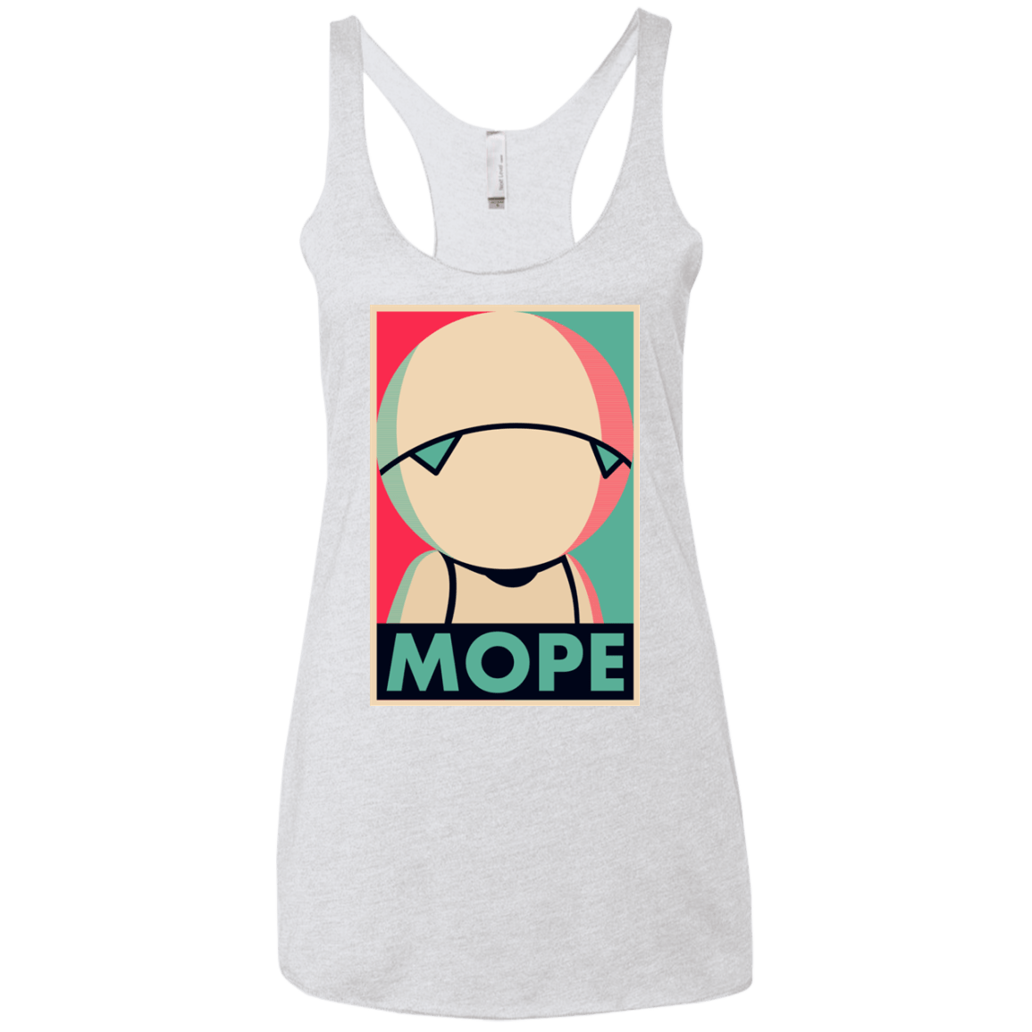 T-Shirts Heather White / X-Small Mope Around Women's Triblend Racerback Tank