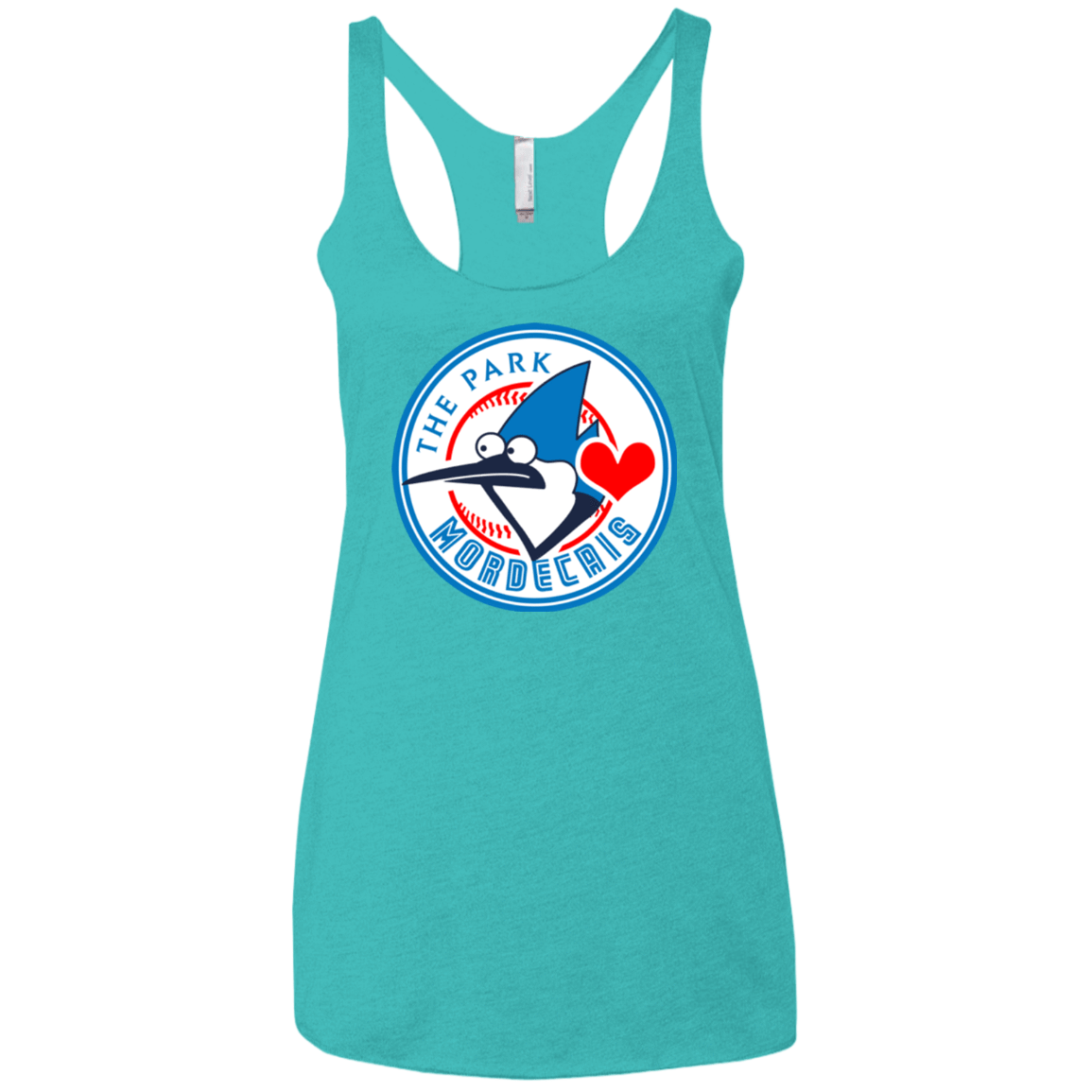T-Shirts Tahiti Blue / X-Small Mordecais Women's Triblend Racerback Tank