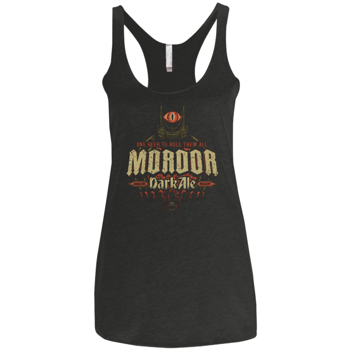 T-Shirts Vintage Black / X-Small Mordor Dark Women's Triblend Racerback Tank