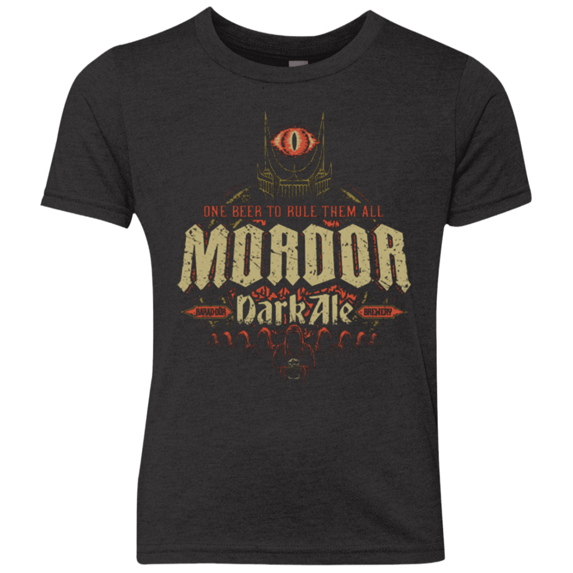 T-Shirts Vintage Black / YXS Mordor Dark Youth Triblend T-Shirt