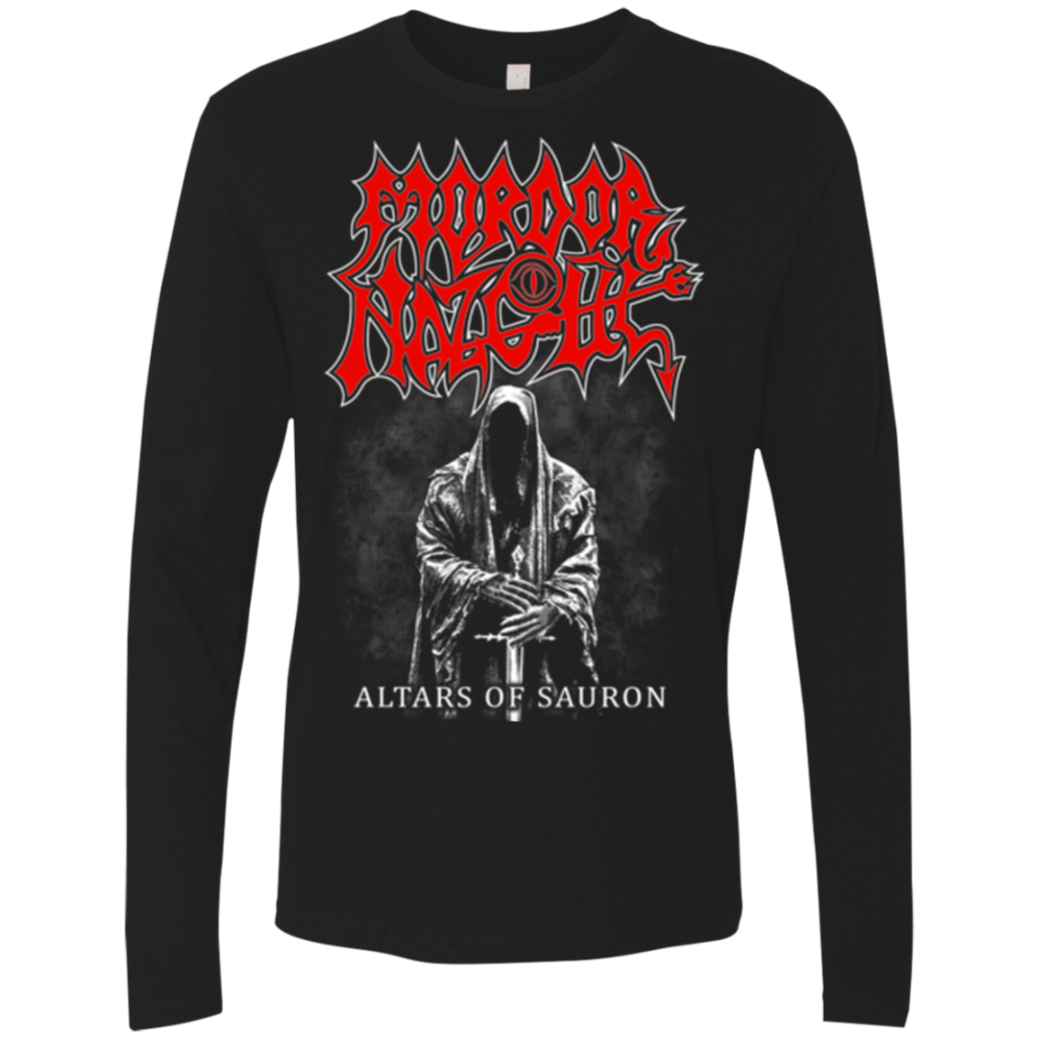 T-Shirts Black / Small Mordor Nazgul Men's Premium Long Sleeve