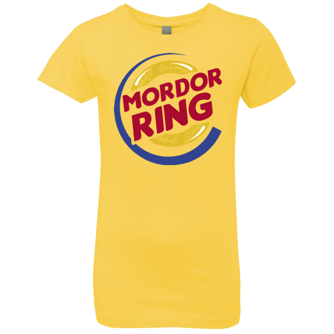 T-Shirts Vibrant Yellow / YXS Mordor Ring Girls Premium T-Shirt
