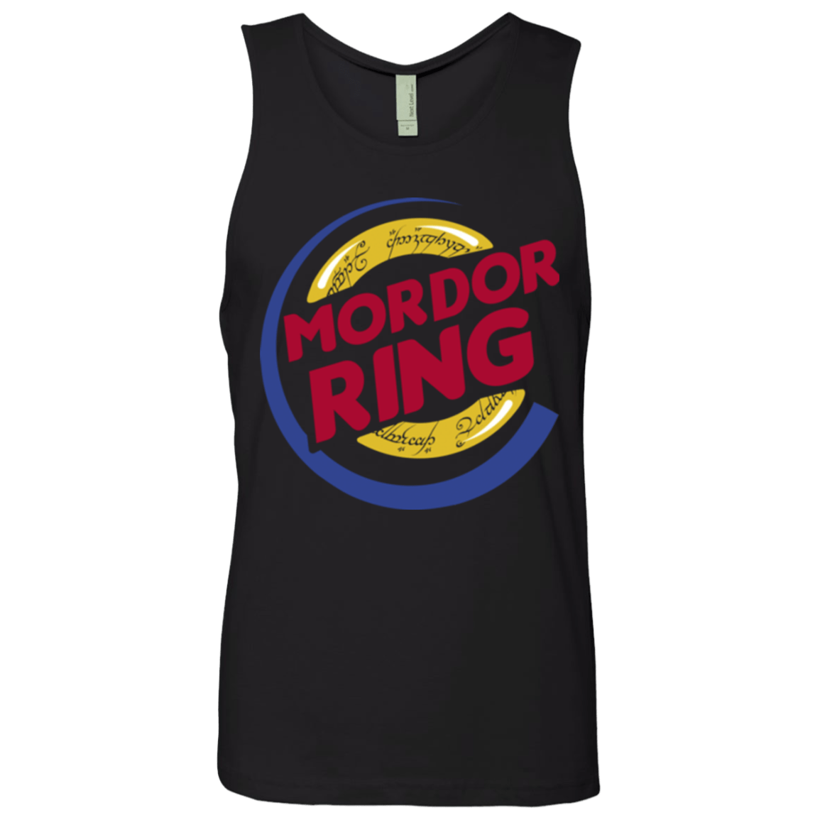 T-Shirts Black / Small Mordor Ring Men's Premium Tank Top