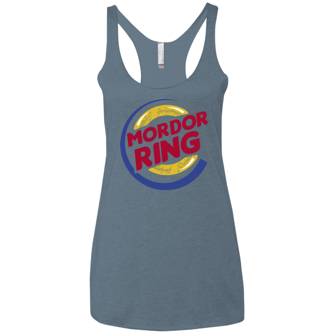 T-Shirts Indigo / X-Small Mordor Ring Women's Triblend Racerback Tank